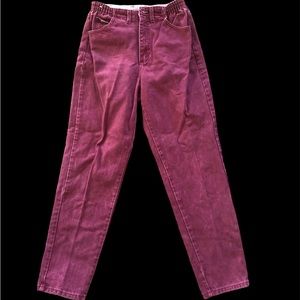 Lee Bungundy Vintage Pants Size 8